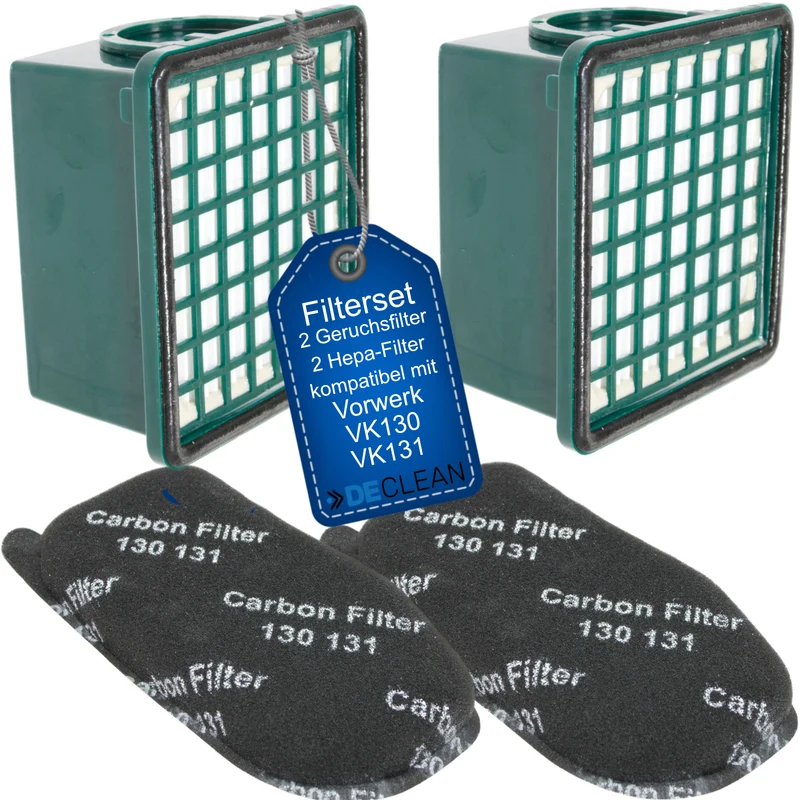 2 HEPA-Filter kompatibel mit Vorwerk Kobold 130 131