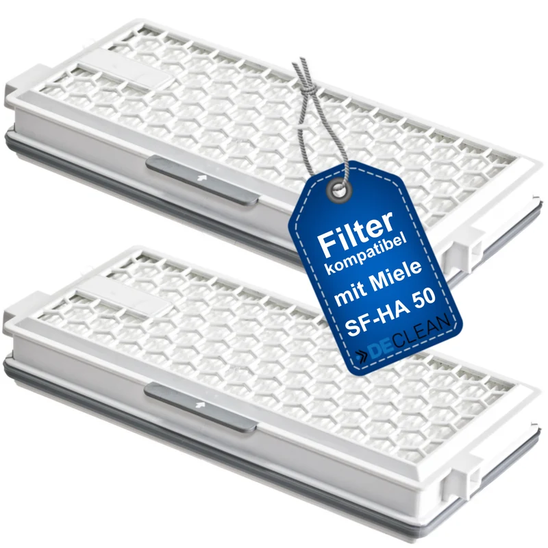 2 x Filter kompatibel mit Miele SF-AP50 für Staubsauger S4210 S4580 S4581