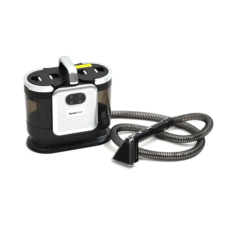 HOMESMART - Tragbarer Teppich- und Polsterreiniger mit starker Saugkraft, Selbstreinigung, 1,78 m Schlauch, 5 m Kabel - leise und effizient, Größe 400x260x320 mm, Farbe Grau