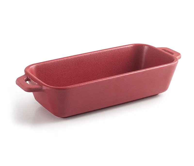 LACOR rechteckiger Melamin-Topf Mini-Cocotte Rot 63395
