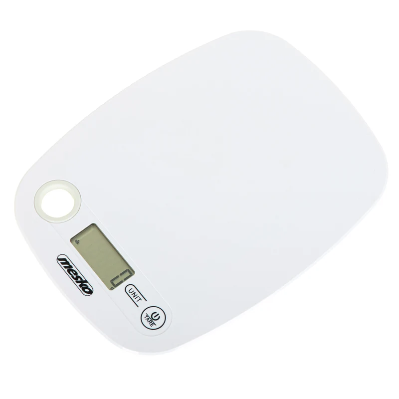 Elektronische LCD-Küchenwaage bis 5kg Mesko MS 3159w weiß