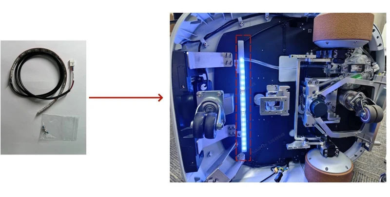 CC1 – Untere Lichtleiste / Bottom light strip