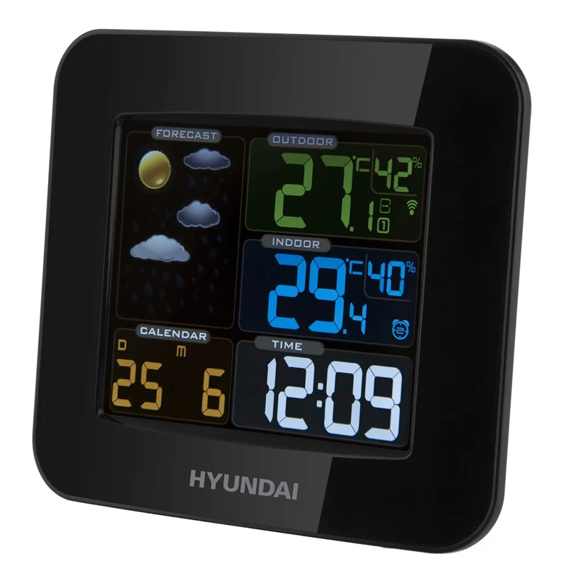 Wetterstation Hyundai WS 8446 schwarz