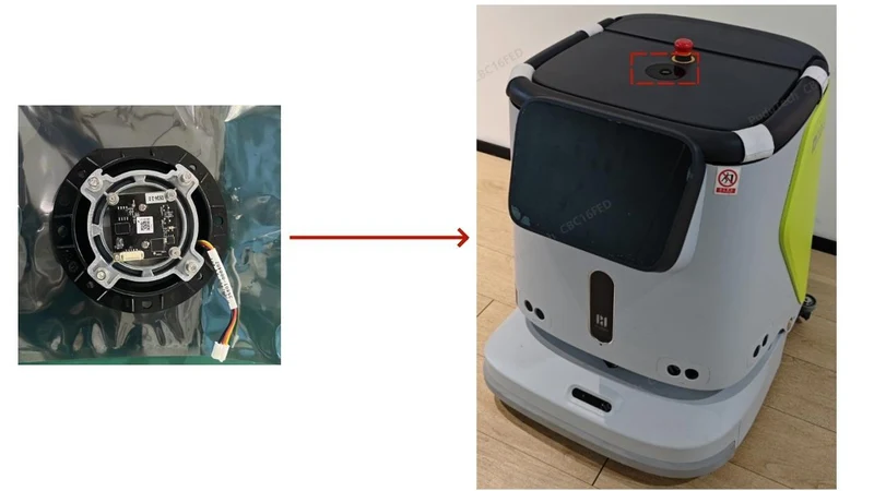 CC1 – MARK Kamera oben / Top View MARK Camera