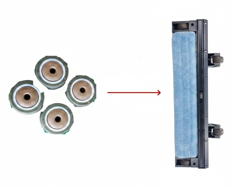CC1 – Führungsrolle 1,5 Zoll (1.5-inch directional wheel)