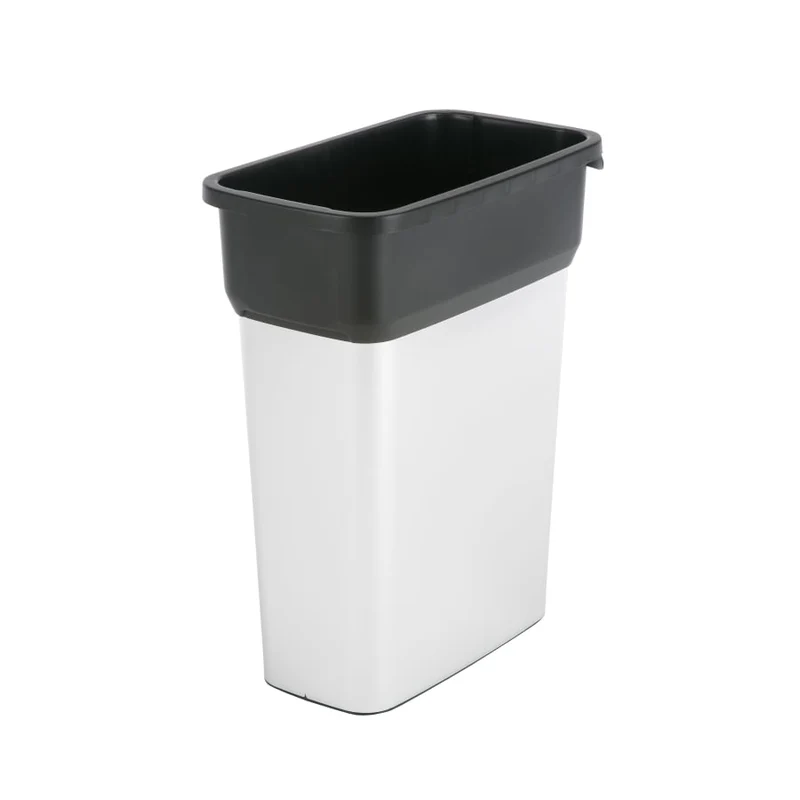 Vileda Professional Geo Abfallbehälter in Metalloptik, 55 Liter