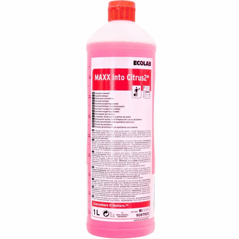 ECOLAB MAXX Into Citrus 2* Hochleistungs-Sanitärreiniger