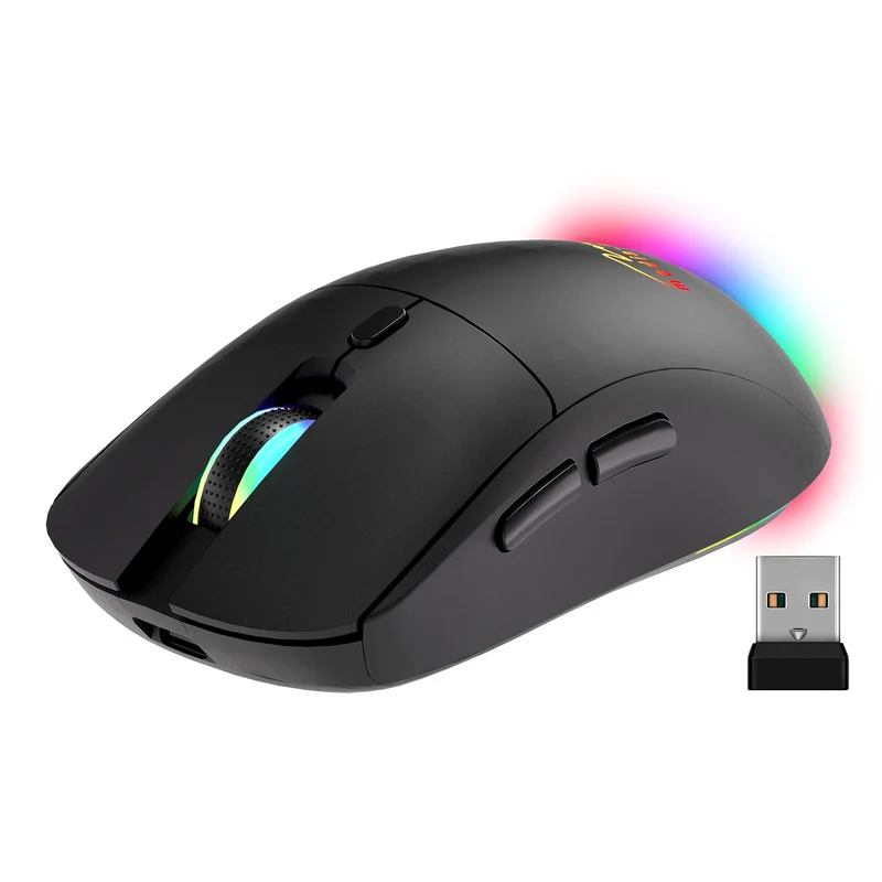 Kabellose 2-in-1-Maus (BT/RF), leise und aufladbar MT1124, Media-Tech