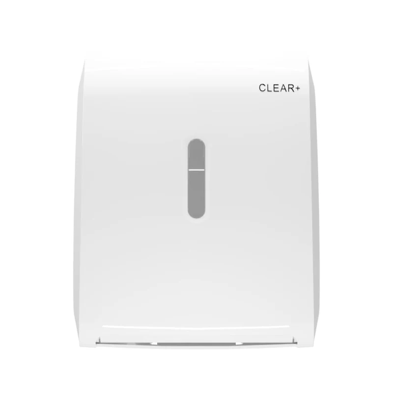 CWS Clear plus Handtuchrollenspender weiß, abschließbar