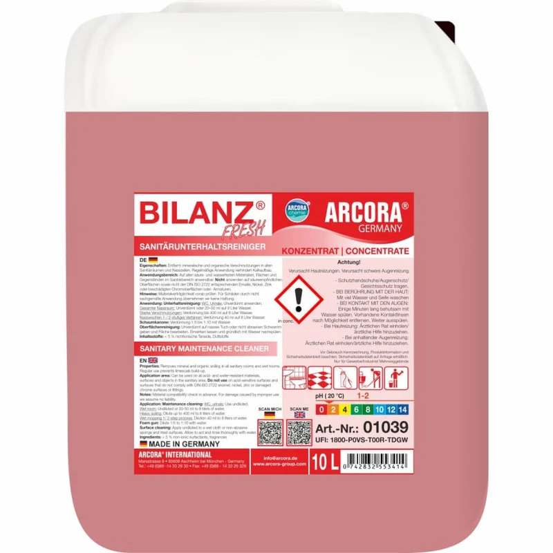 BILANZ FRESH Sanitärunterhaltsreiniger