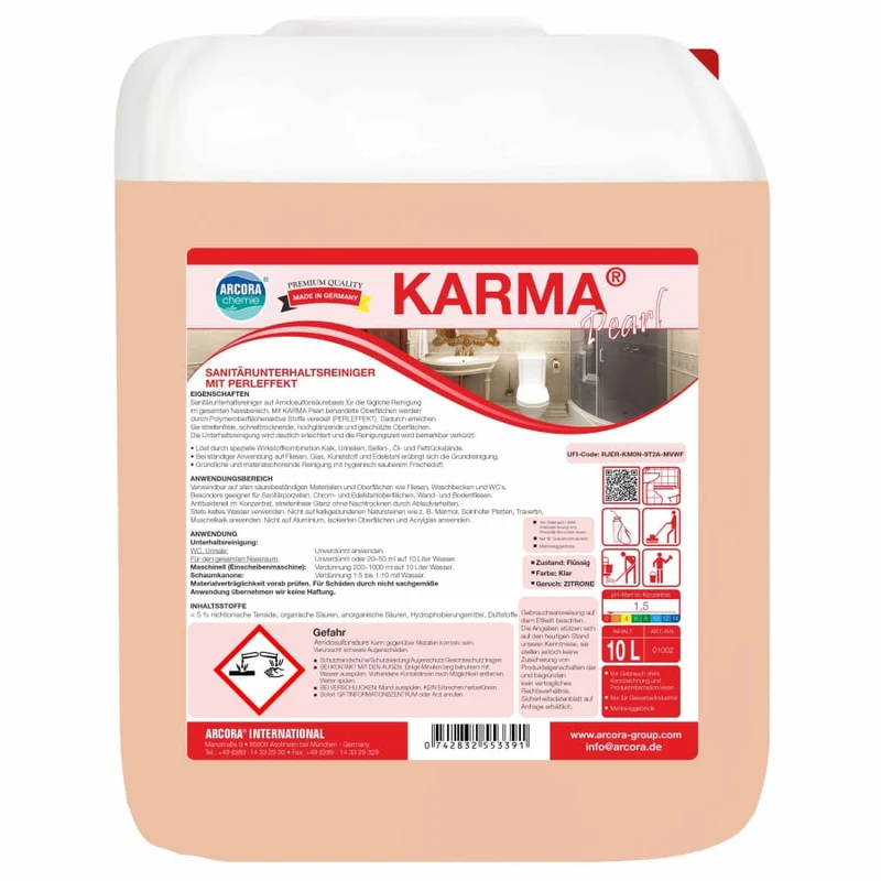 KARMA PEARL Sanitärunterhaltsreiniger mit Perleffekt