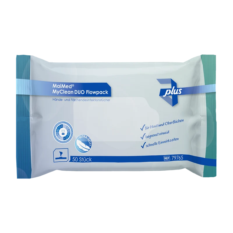 Myclean DUO FlowPack - Flächen- und Händedesinfektion Kombiprodukt