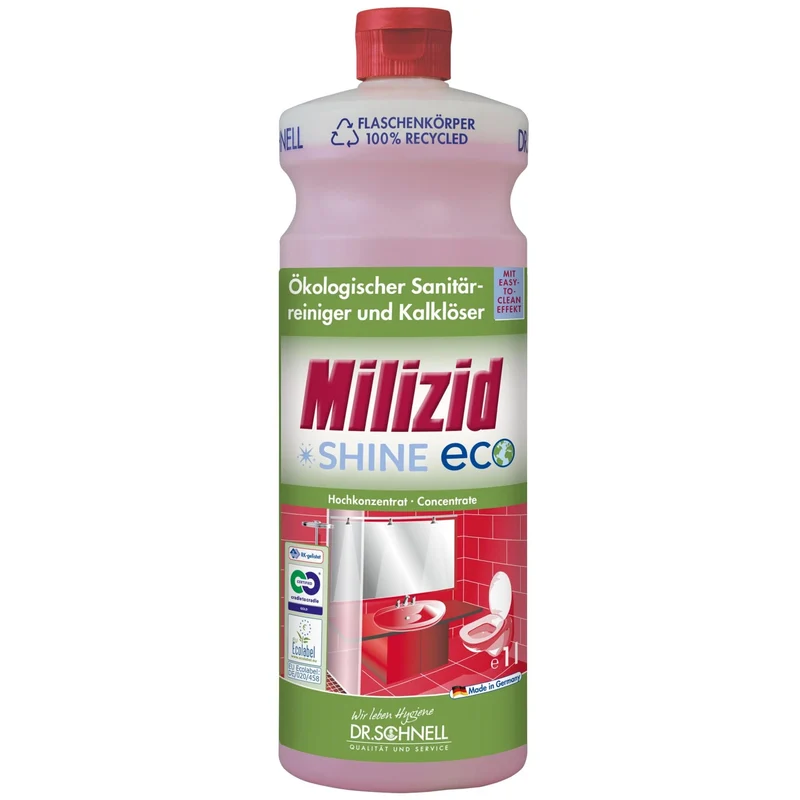 Dr. Schnell Milizid Shine ECO Sanitärreiniger – umweltfreundlich & kraftvoll gegen Kalk