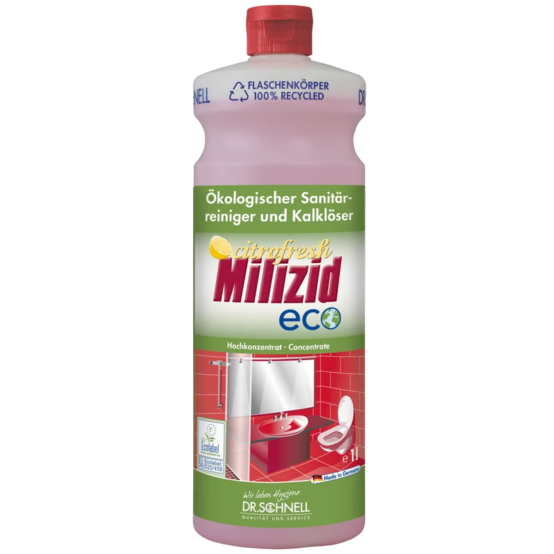 Dr. Schnell Milizid Citrofresh ECO Sanitärreiniger – frischer Zitrusduft für ein strahlend sauberes Bad