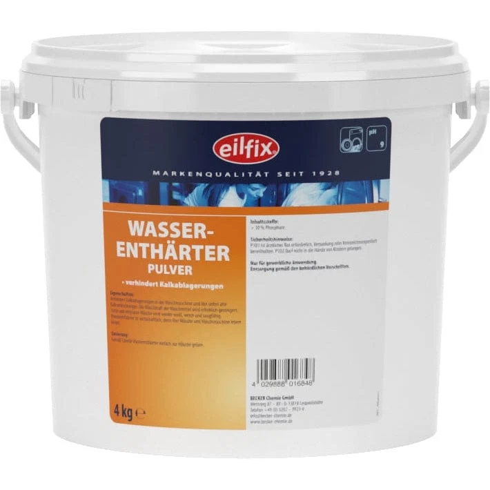 EILFIX WASSERENTHÄRTER Pulver – Kalkschutz für Waschmaschine und Wäsche