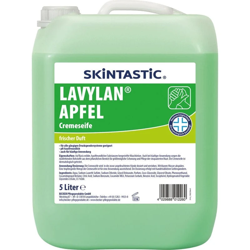 Skintastic CREMESEIFE APFEL Cremeseife für Druckspender