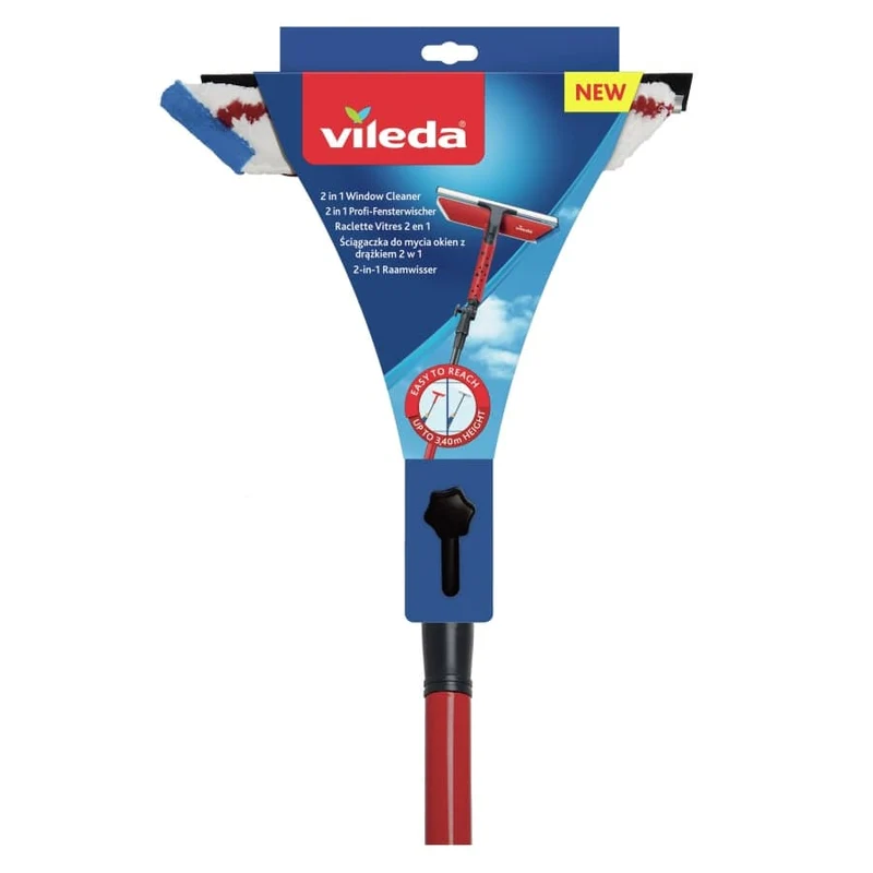 Vileda Profi Fensterwischer mit Teleskopstiel