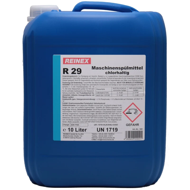 Reinex R 29 Geschirrreiniger, chlorhaltig