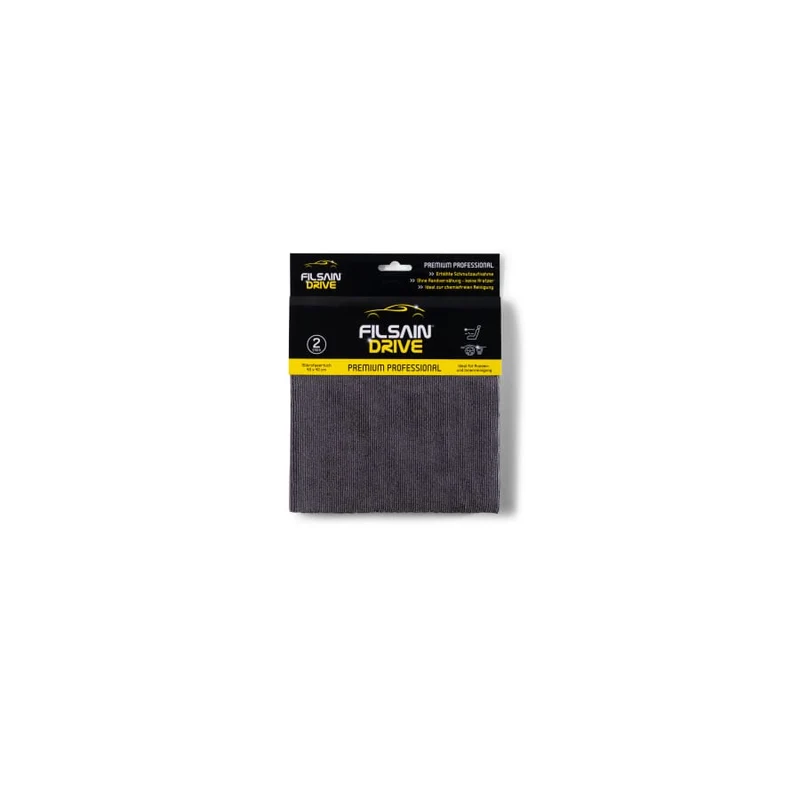 Filsain Drive Mikrofasertuch Premium Professional, grau, 2-teilig