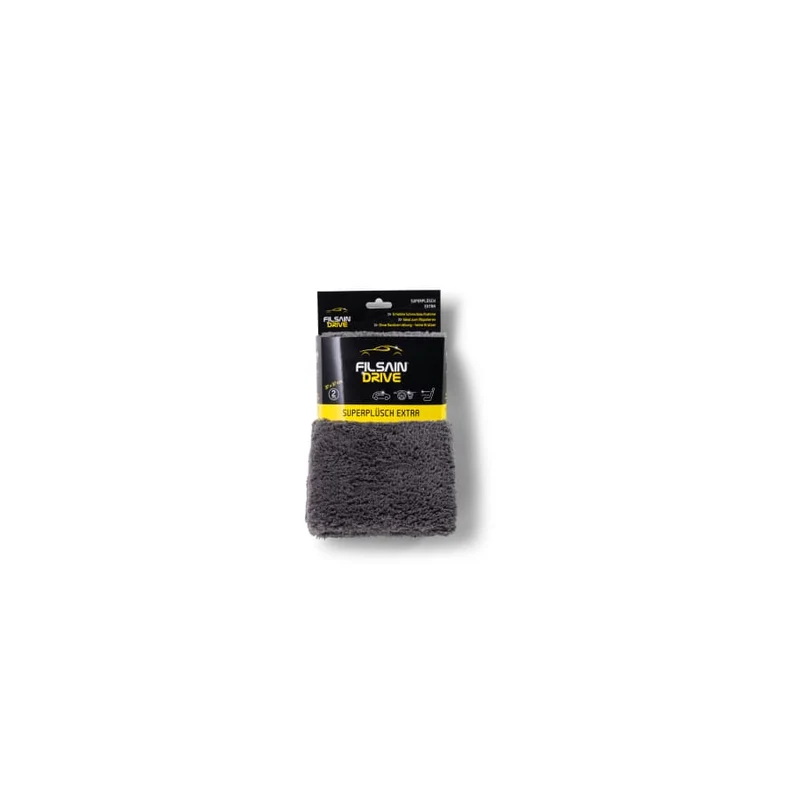 Filsain Drive Mikrofasertuch Superplüsch Extra, grau, 2-teilig