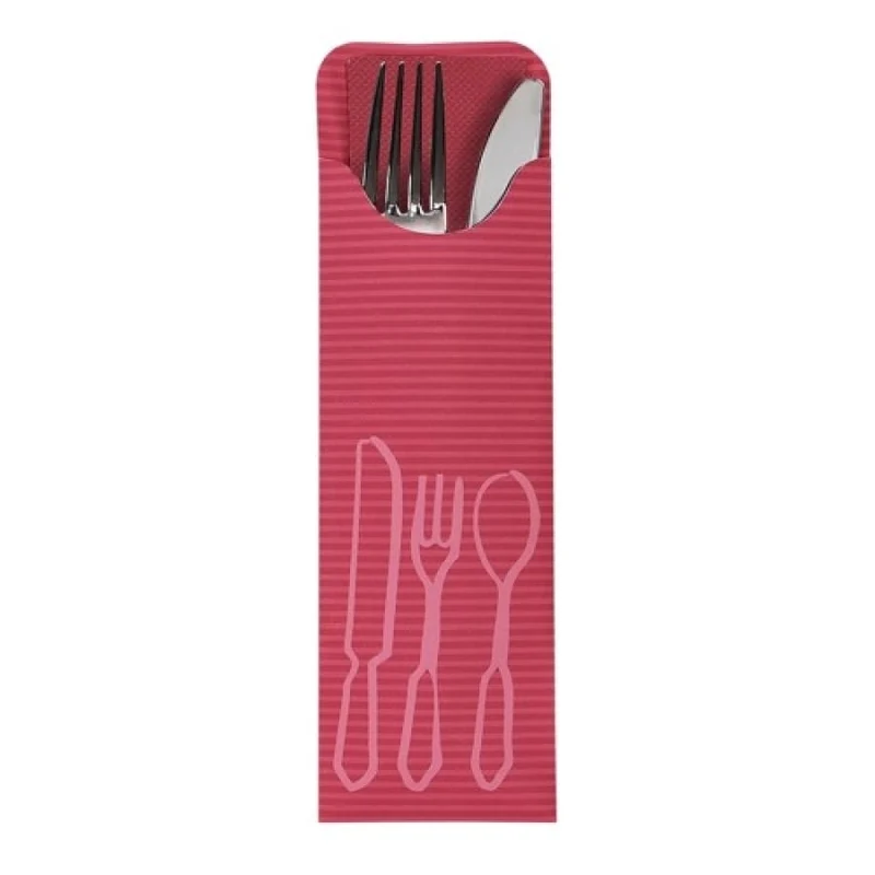 Papstar Bestecktaschen, 23,5 × 7,3 cm, weiß