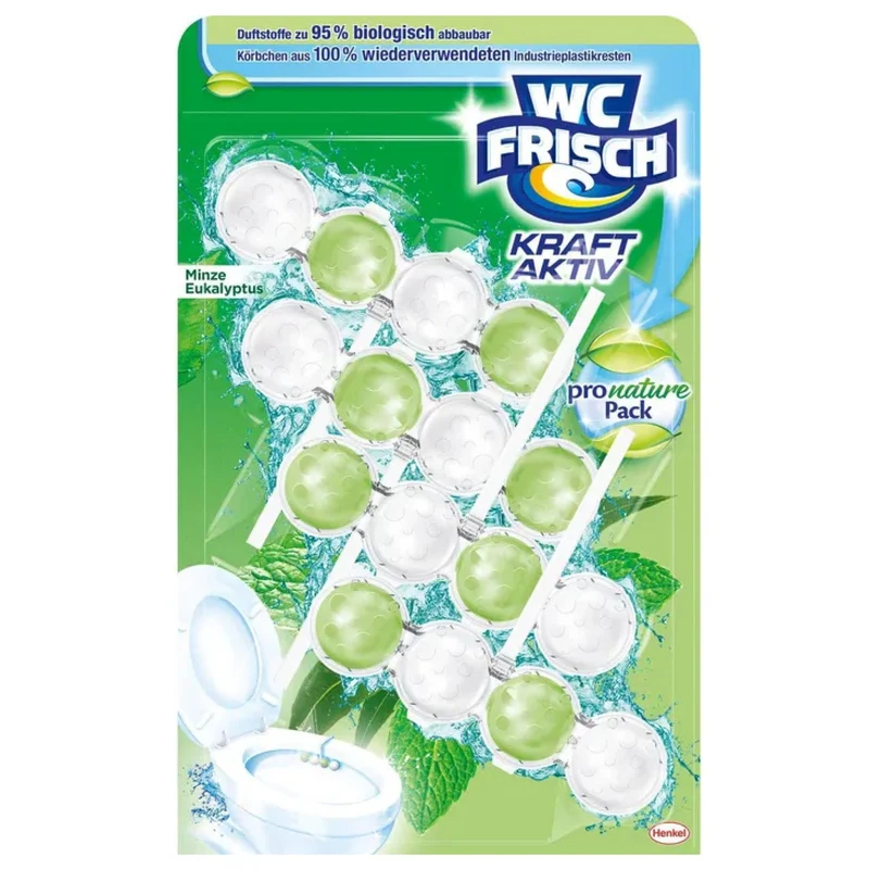 WC Frisch Kraft-Aktiv Pro Nature Minze & Eukalyptus Duftspüler