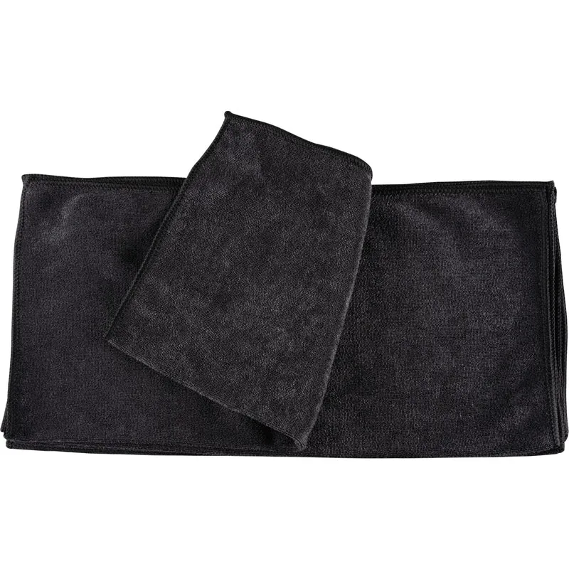 ABENA® Mikrofasertuch Shiny-Stretch, 40x40 cm, schwarz