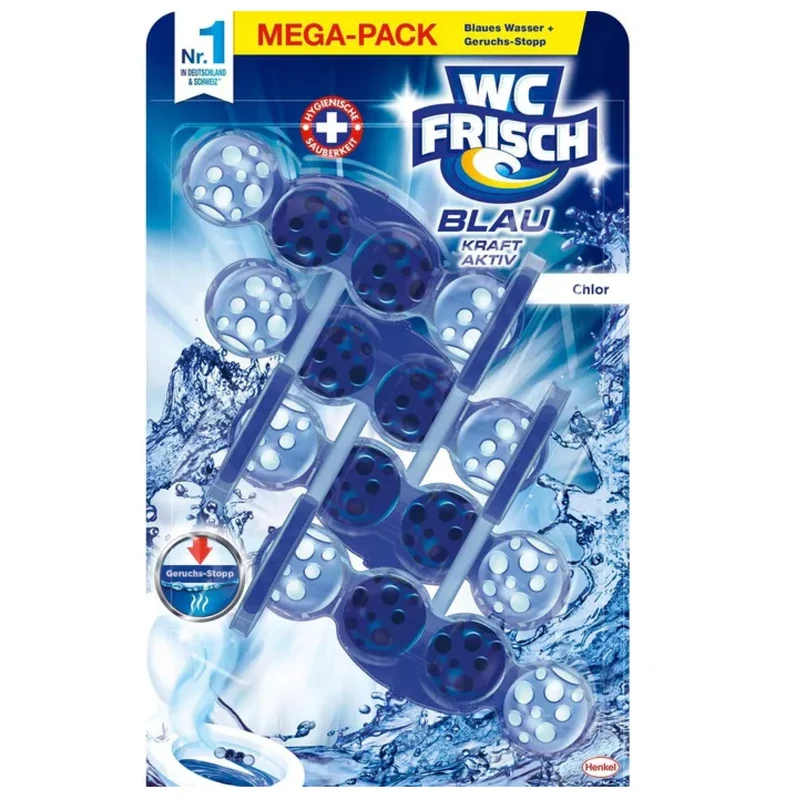WC Frisch Kraft-Aktiv WC-Duftspüler Blau, Chlor