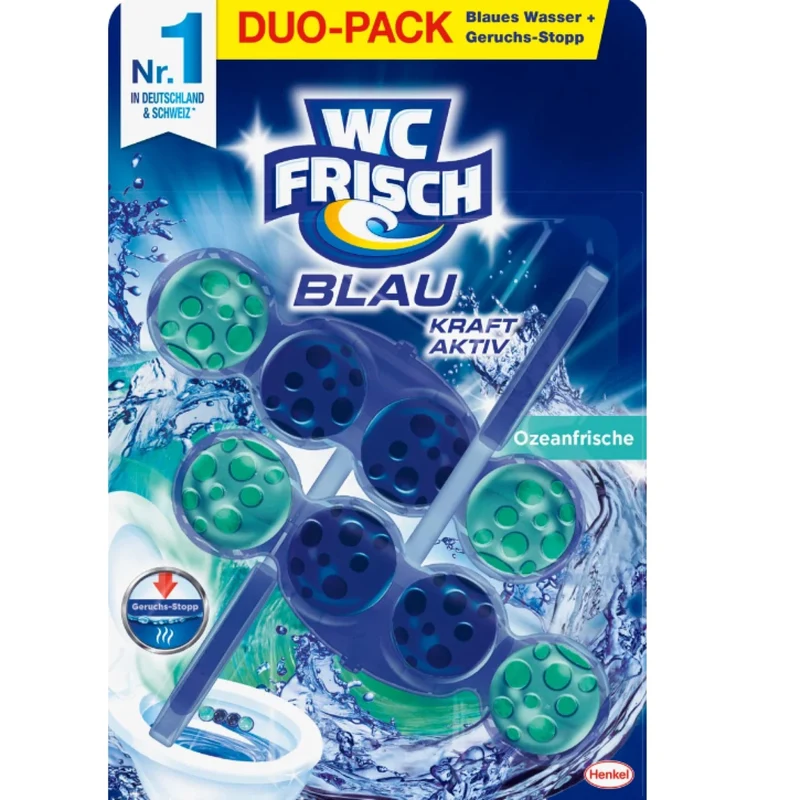 WC Frisch Kraft-Aktiv WC-Duftspüler Blau, Ozeanfrische