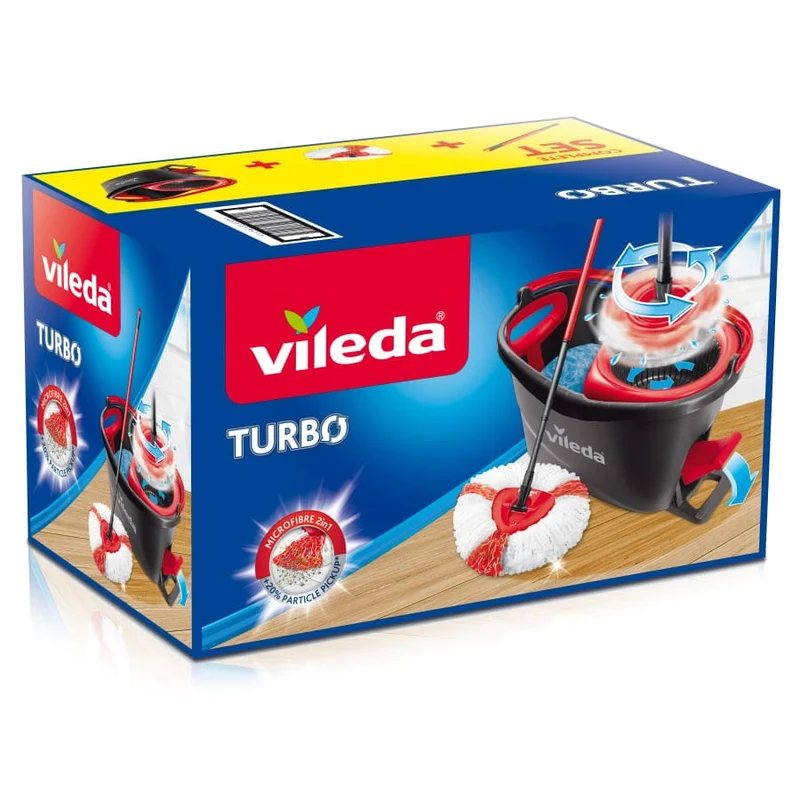 Vileda Turbo EasyWring & Clean Komplett Set, 4-teilig