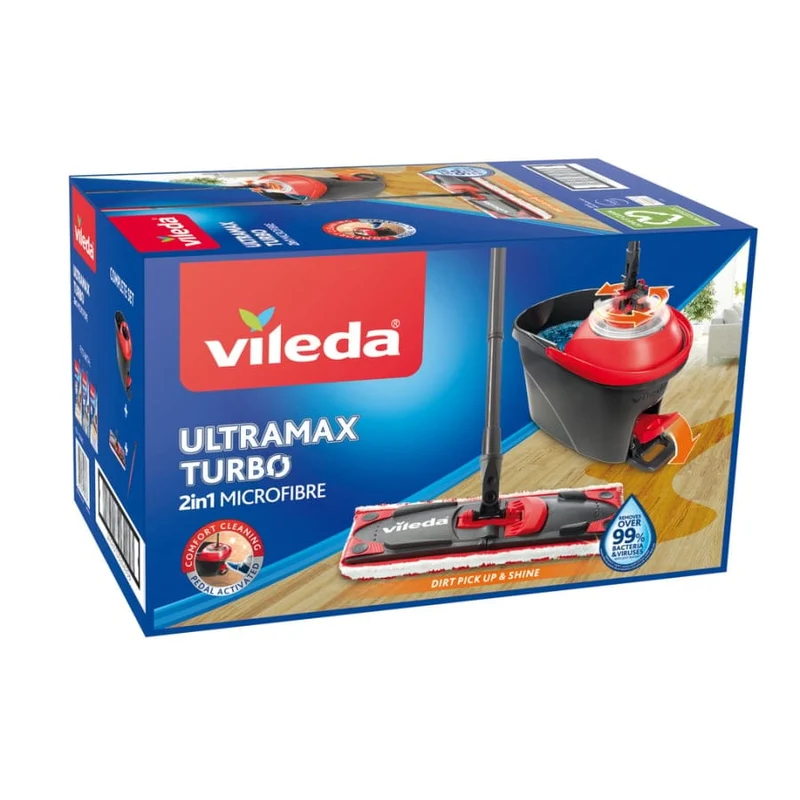 Vileda UltraMax Turbo Box Komplett Set, 5-teilig