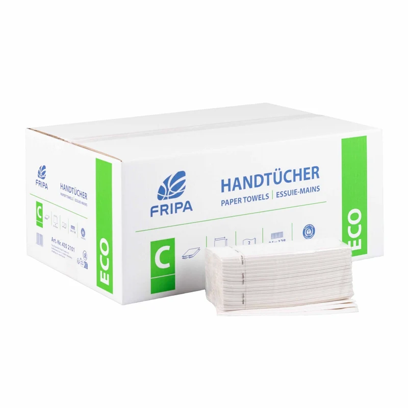 Fripa Papierhandtücher ECO, C-Falz, 25 x 33 cm
