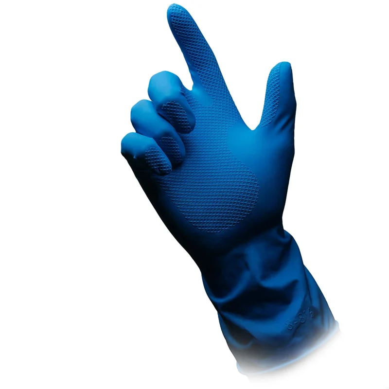 AMPri CLEAN-COMFORT Haushaltshandschuhe puderfrei blau