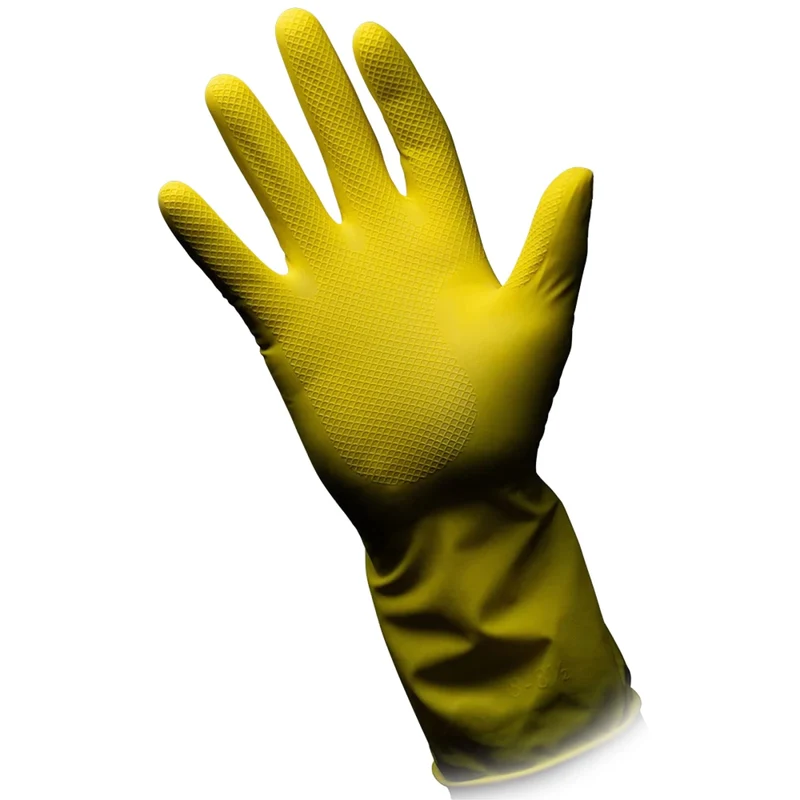 AMPri CLEAN-COMFORT Haushaltshandschuhe puderfrei gelb