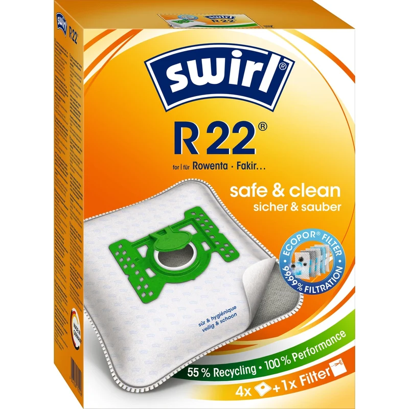 Swirl® R 22 MicroPor® Plus Green Staubsaugerbeutel