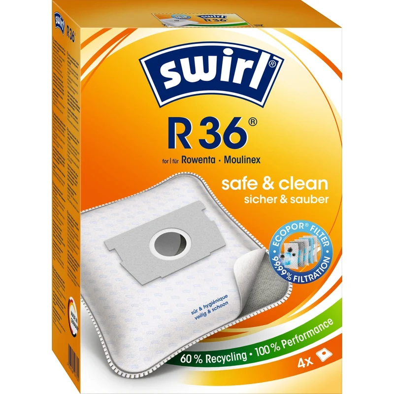 Swirl® R 36 MicroPor® Plus Green Staubsaugerbeutel