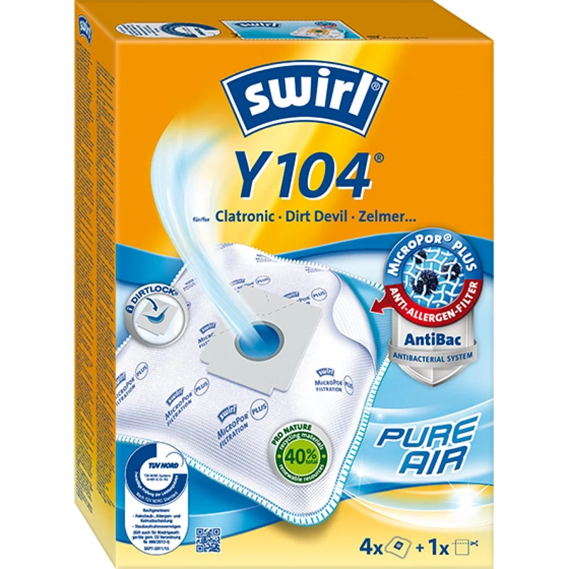 Swirl Y 104 MicroPor® PLUS AirSpace® Staubsaugerbeutel