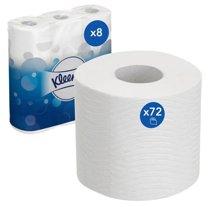 KLEENEX® Toilettenpapierrollen 3-lagig, weiß, Großpackung