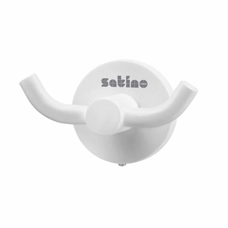 Satino Kleiderhaken, weiß, Metall