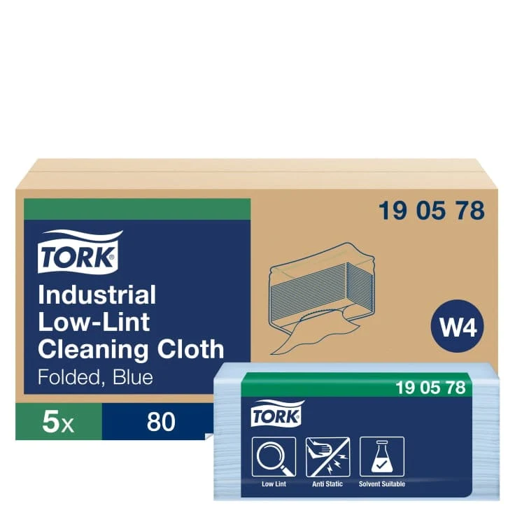 Tork Industrie Reinigungstücher 1-lagig fusselfrei W4