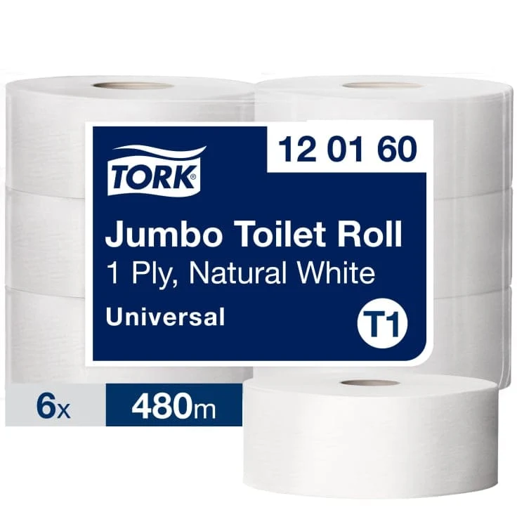 Tork Jumbo Toilettenpapierrolle T1 Universal 1-lagig weiß