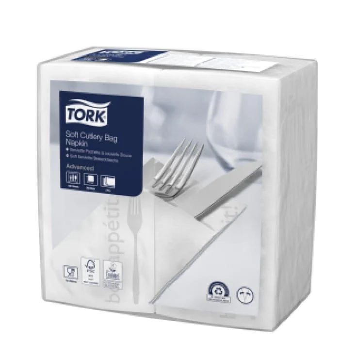 Tork Soft Bestecktaschen 3-lagig Gastronomie