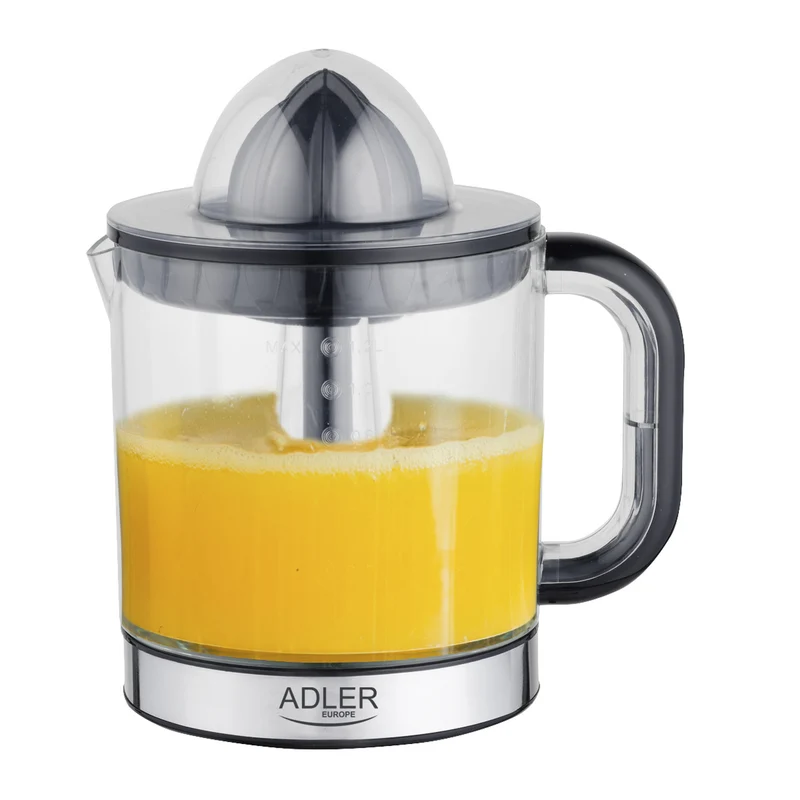 Adler Zitruspresse, Fassungsvermögen 1,2 l, maximale Leistung 60 W, schwarz, AD 4012