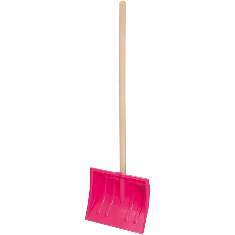 Prosperplast Schneeschaufel, für Kinder, Holzgriff, rosa, Igloo Comfort