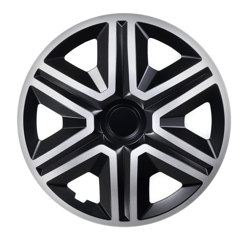 Universal Radkappe 14" NRM ACTION Doublecolor silber schwarz 1 Stück