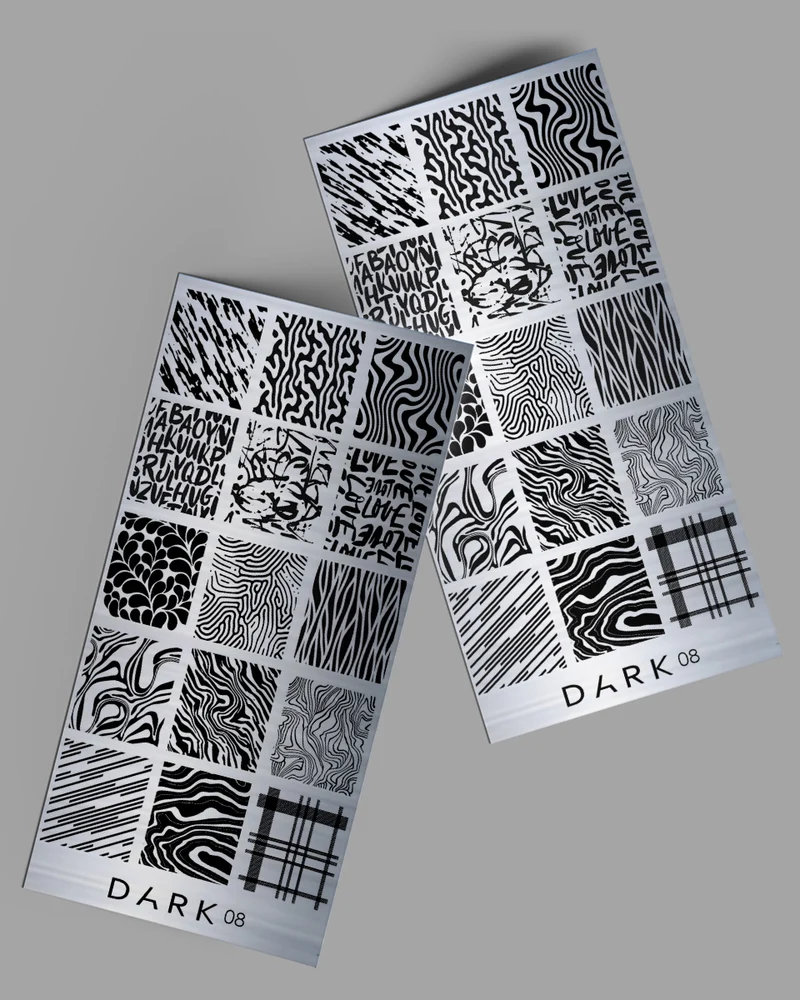 DARK STAMPING-PLATTE 08