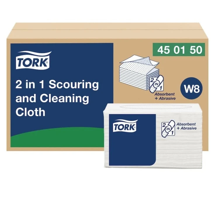 Tork 2-in-1 Scheuer Reinigungstuch weiß