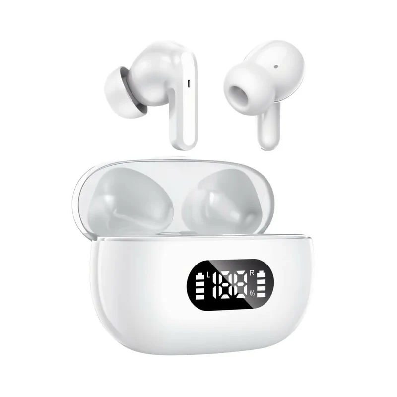 True Wireless in-ear hoofdtelefoon / Bluetooth 5.3 / 55 uur batterijduur / IPX5 waterdicht / LED-display / Voor sport, gaming en dagelijks gebruik