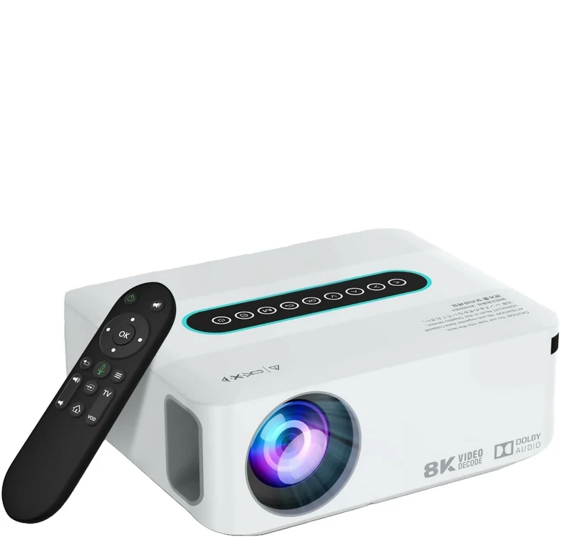 Beamer met 4K & 8K-ondersteuning, 5G wifi, bluetooth, 1080P HD, meer dan 8000 apps, Dolby-geluid