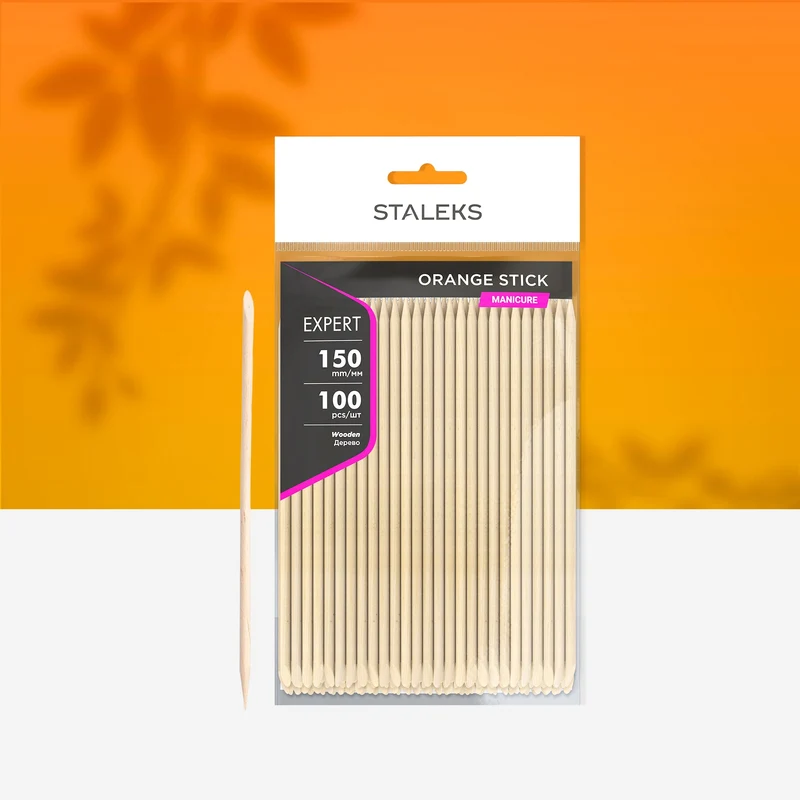 STALEKS EXPERT Orangenholzstäbchen, 150 mm (100 Stk)